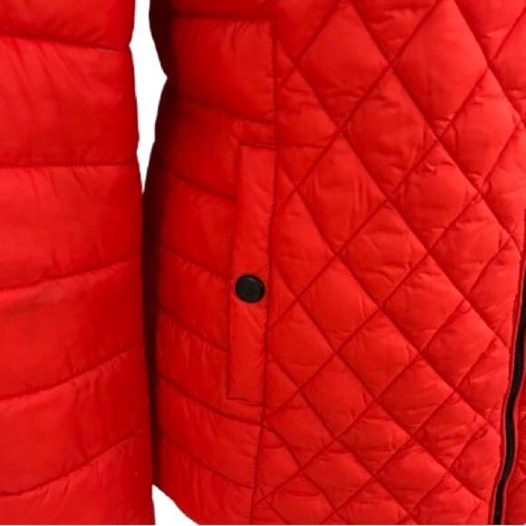 EUC Steve Madden Madden Girl Women's Red Packable Puffer Jacket. Size S. - Picture 8 of 13